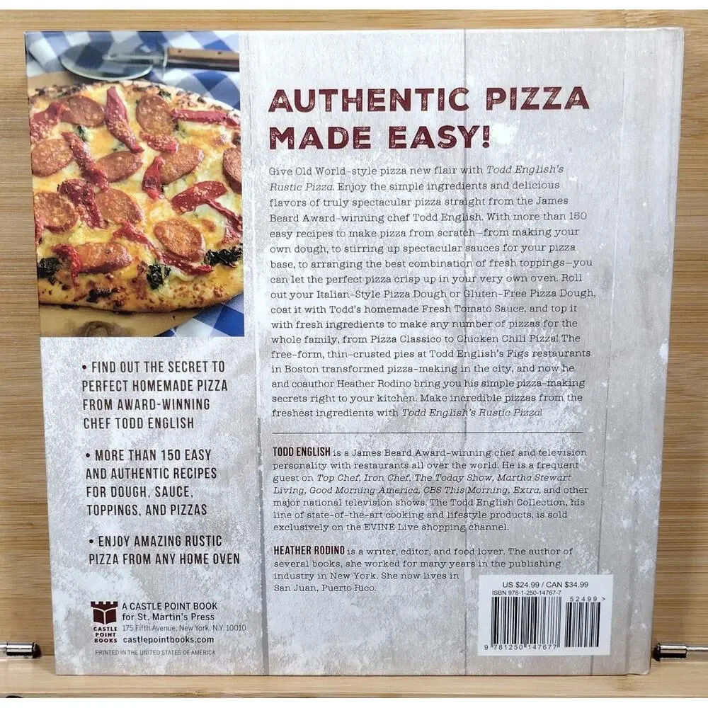 Todd English's Rustic Pizza Cookbook‎ - SIGNED